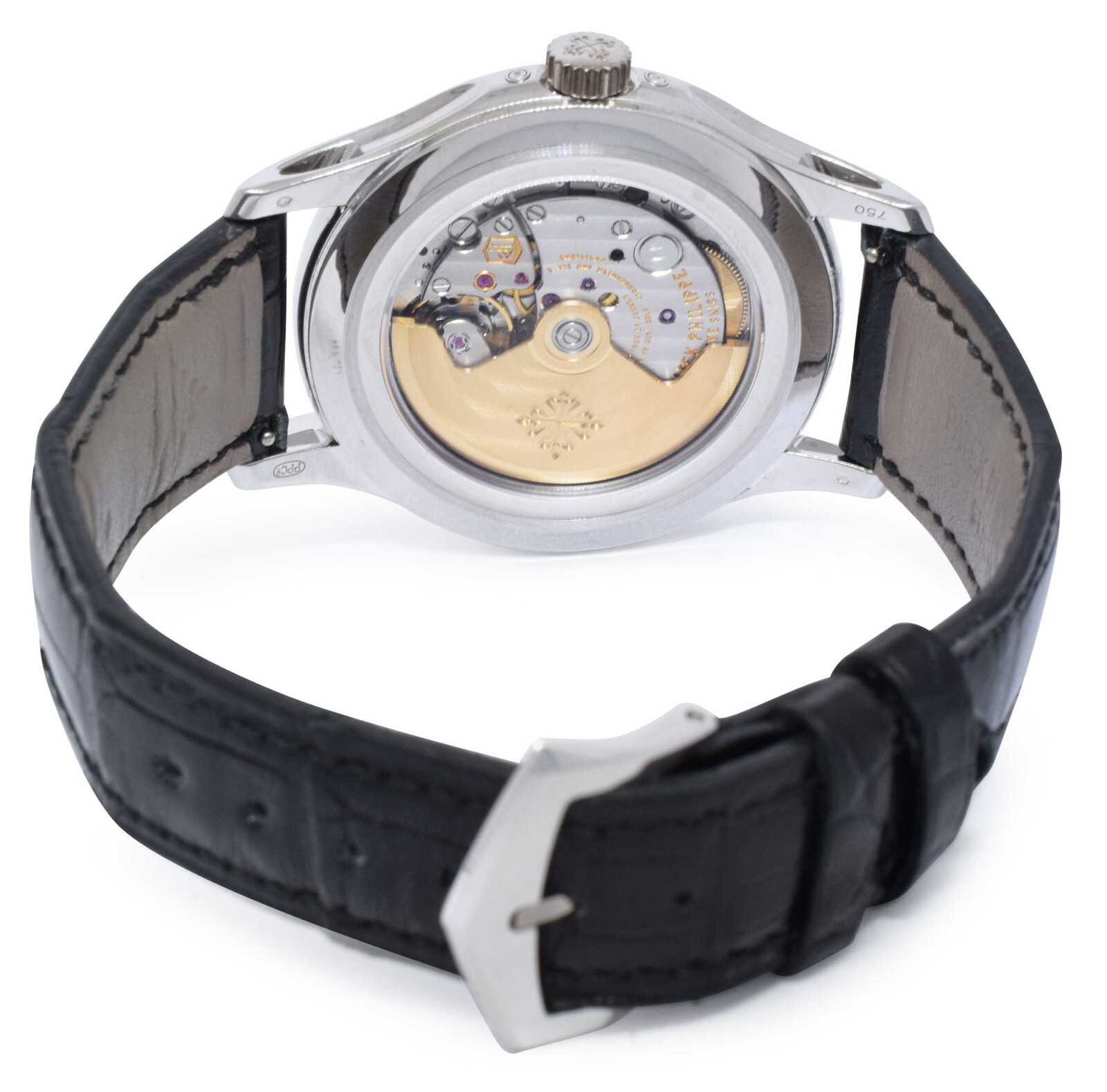 Patek Philippe Annual Calendar 5205 18k White Gold Silver/Gray Dial Watch 5205G