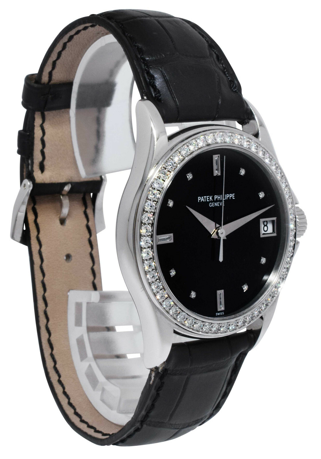 Patek Philippe Calatrava 5108 18k White Gold Mens 37mm Automatic Watch 5108g