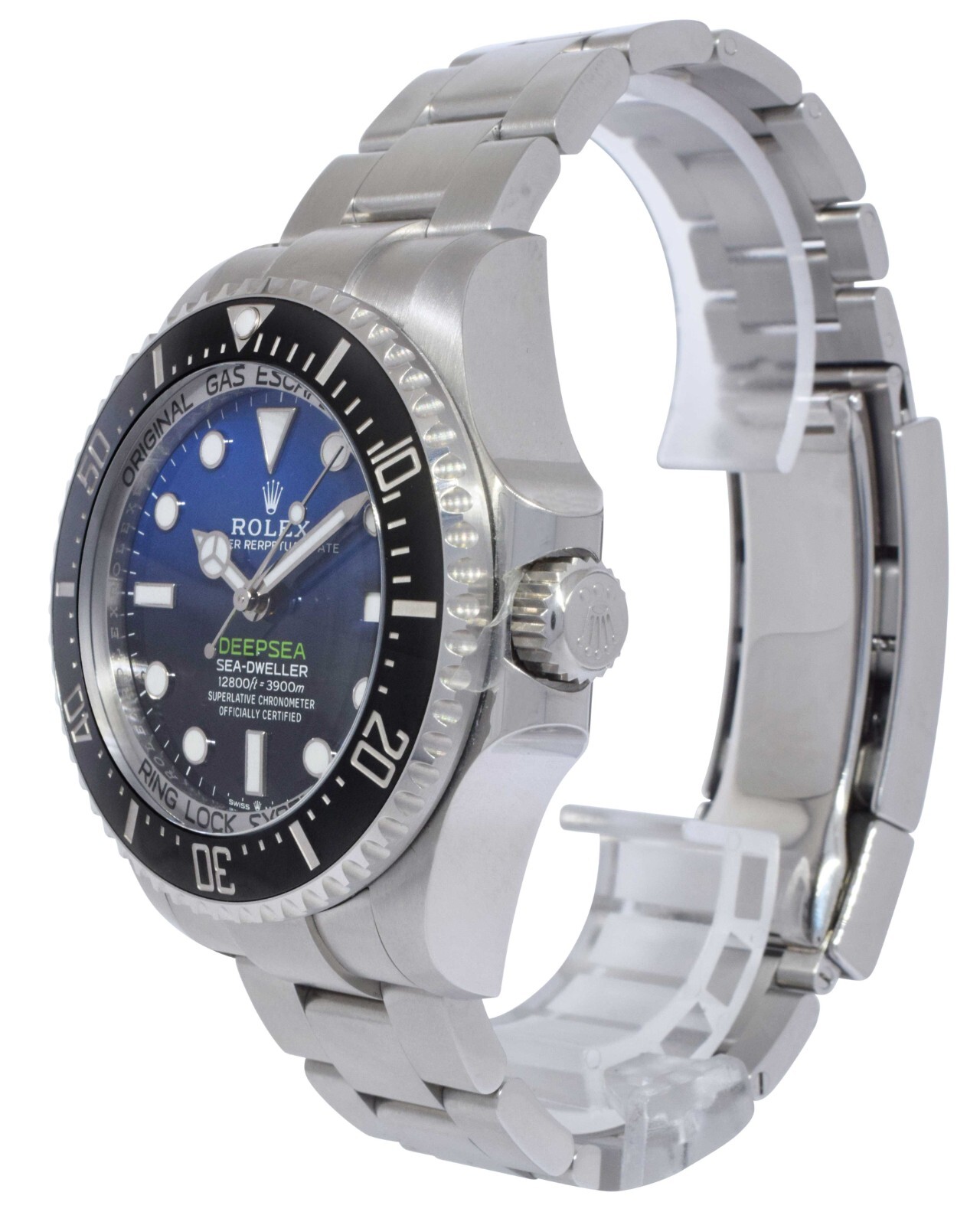Rolex Cameron Deepsea Sea-Dweller D-Blue Steel/Ceramic 44mm Watch B/P '19 126660