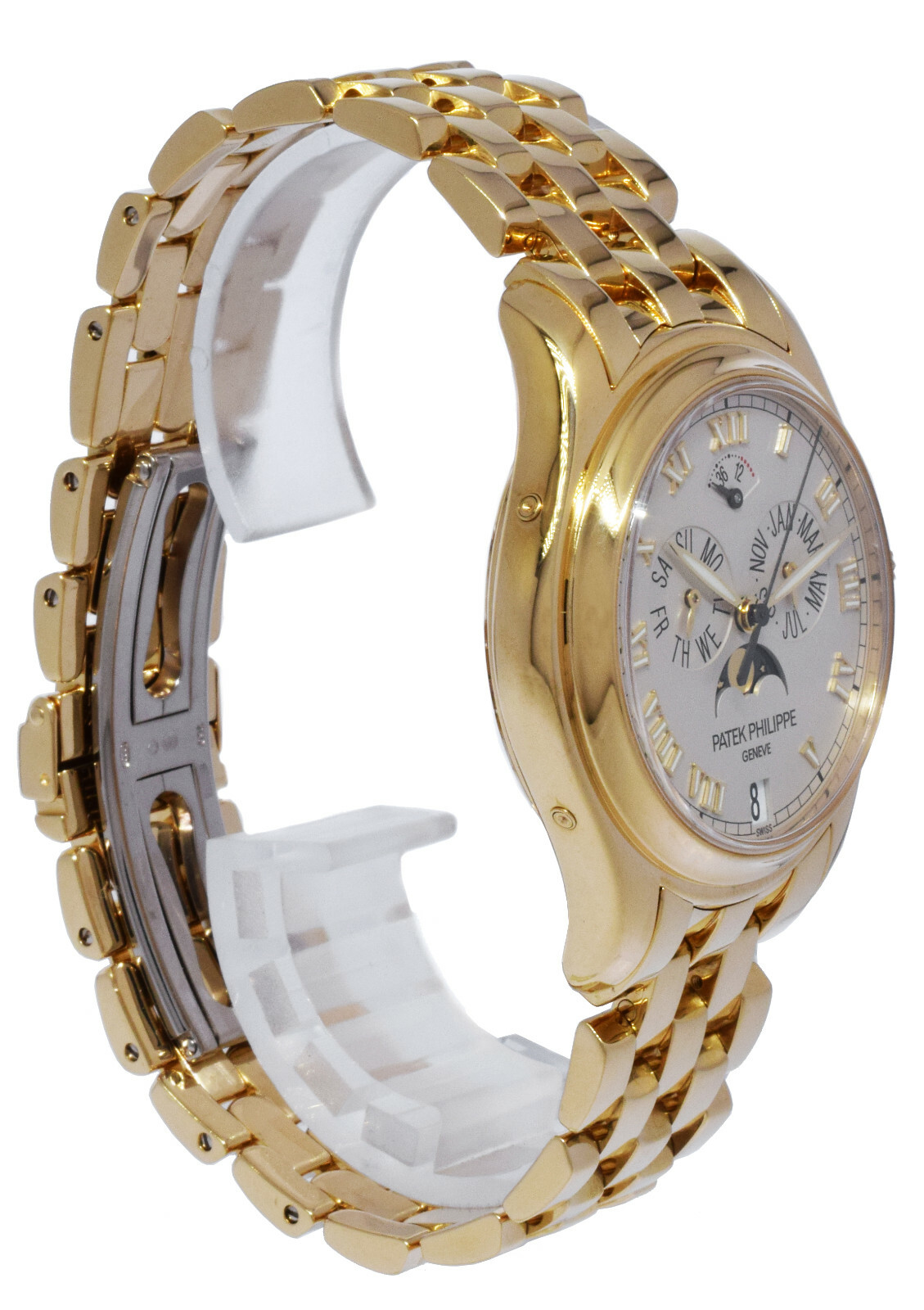 Patek Philippe Annual Calendar Moon 18k Yellow Gold Mens 37mm Watch 5036/1J