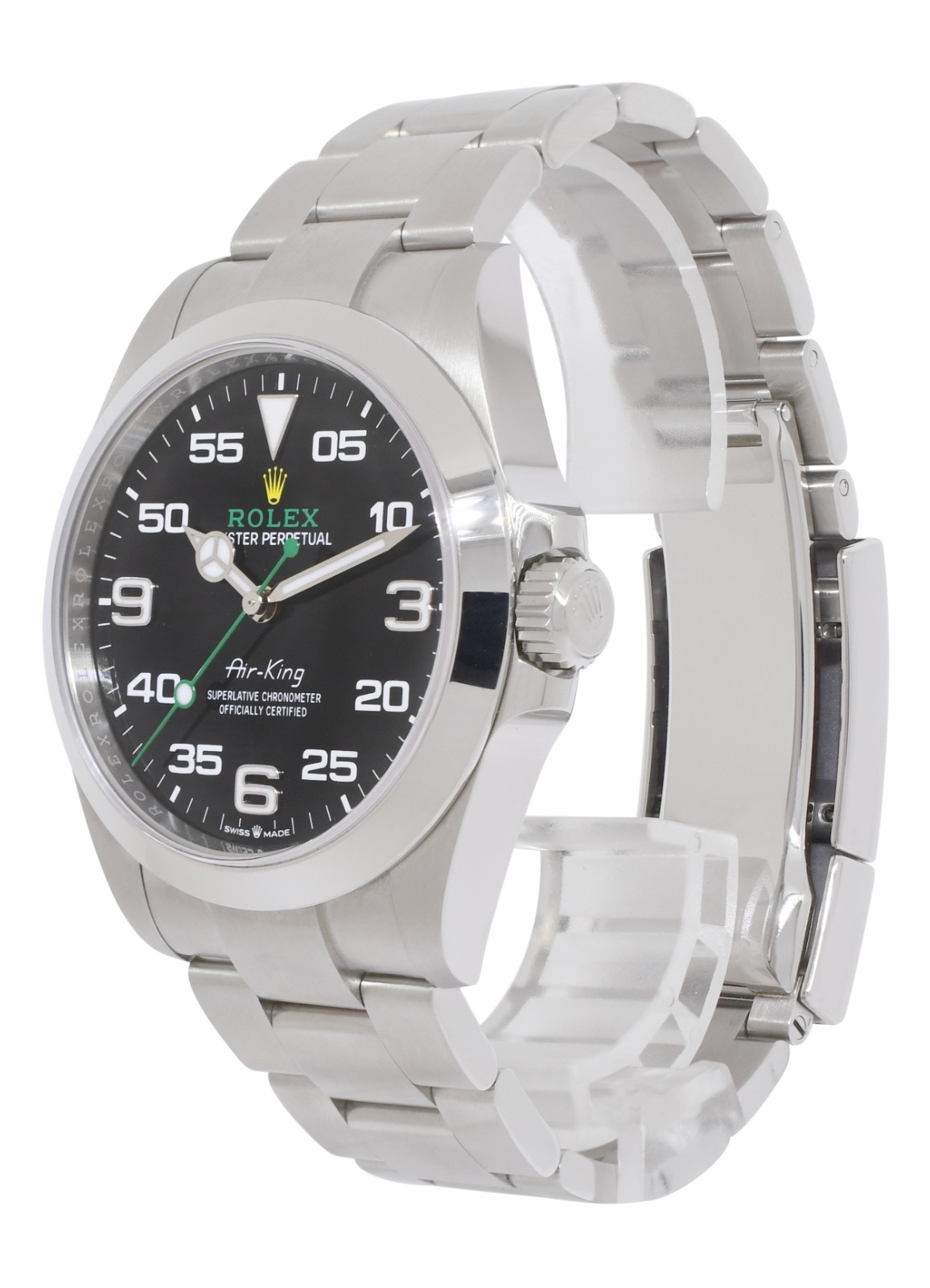 Rolex Air-King Steel Black Dial Mens 40mm Watch +Card '22 126900