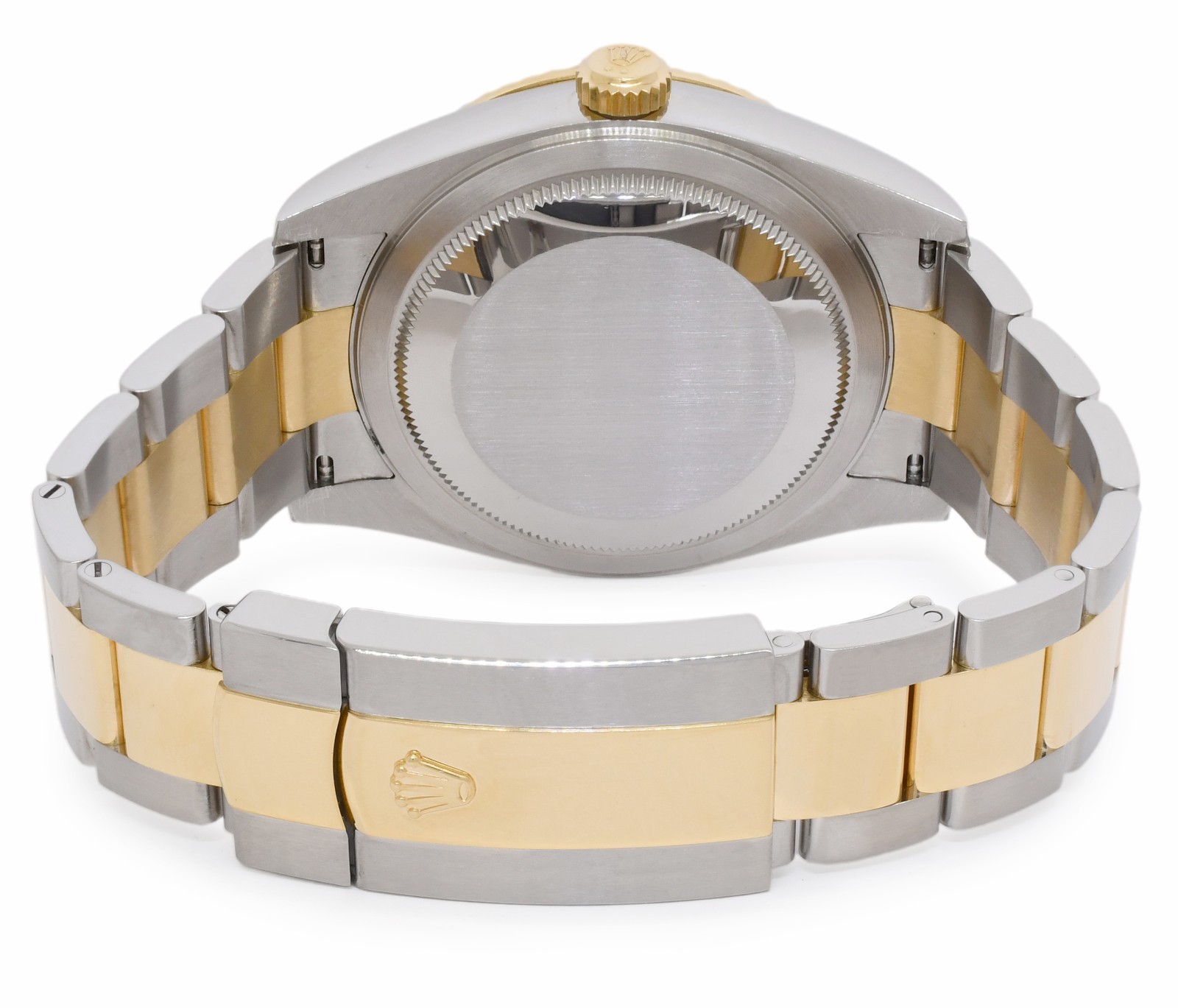 Rolex Sky-Dweller 18k Yellow Gold/Steel Black 42mm Oyster Watch +Card '19 326933