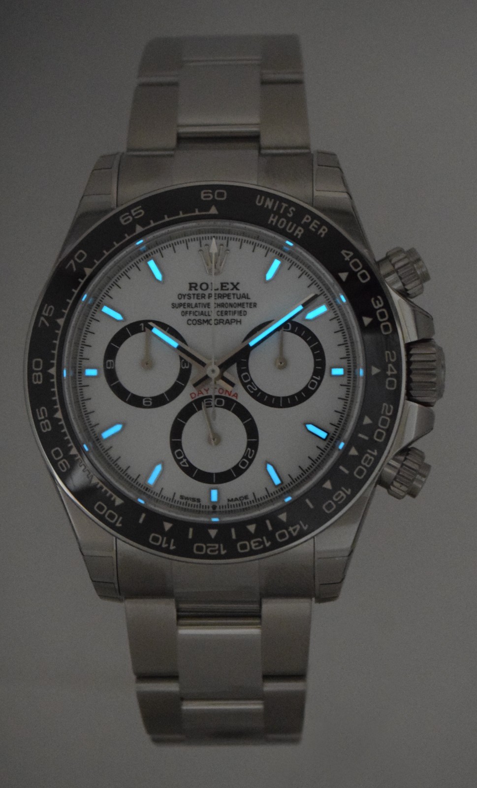 NEW Rolex Daytona Steel & Ceramic Bezel White Dial 40mm Watch B/P'26 126500