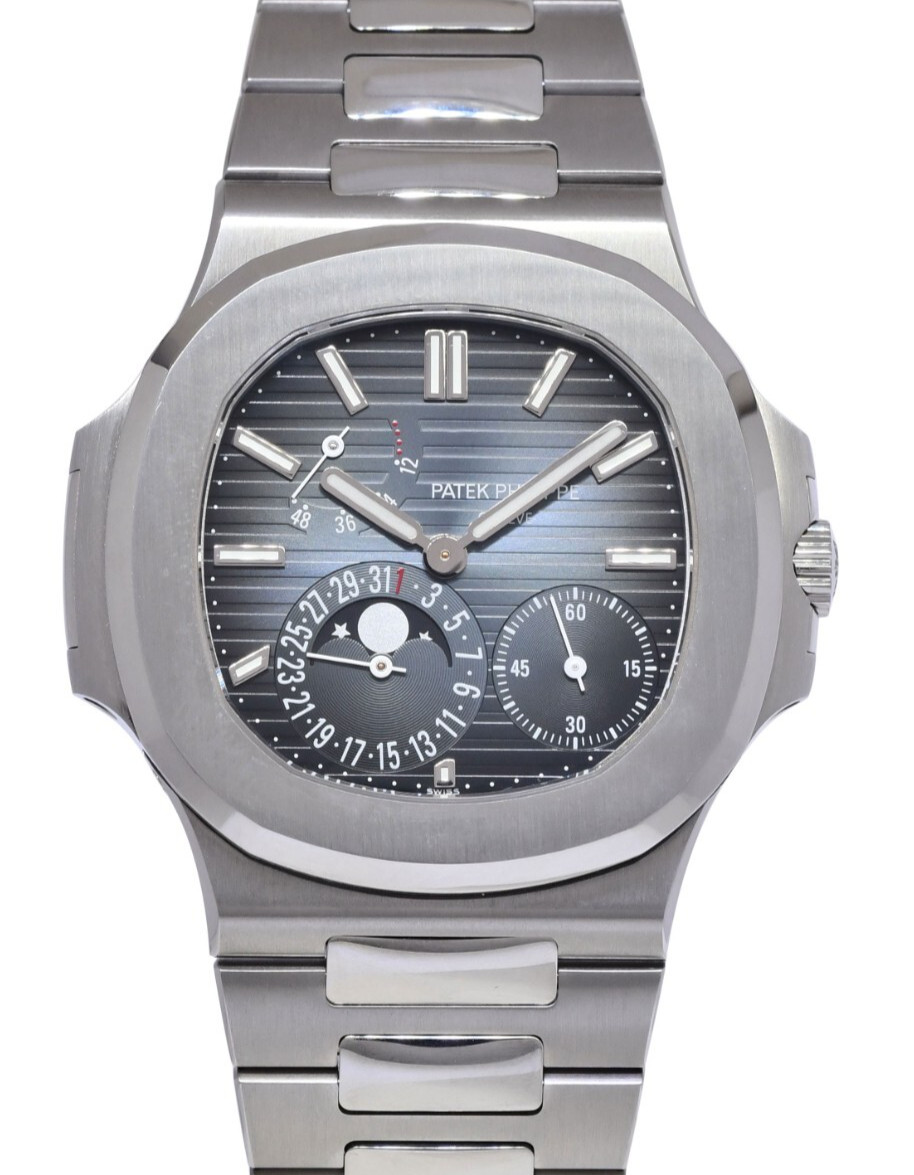 Patek Philippe Nautilus Complications Steel Blue Dial 40mm Watch B/P '19 5712/1A