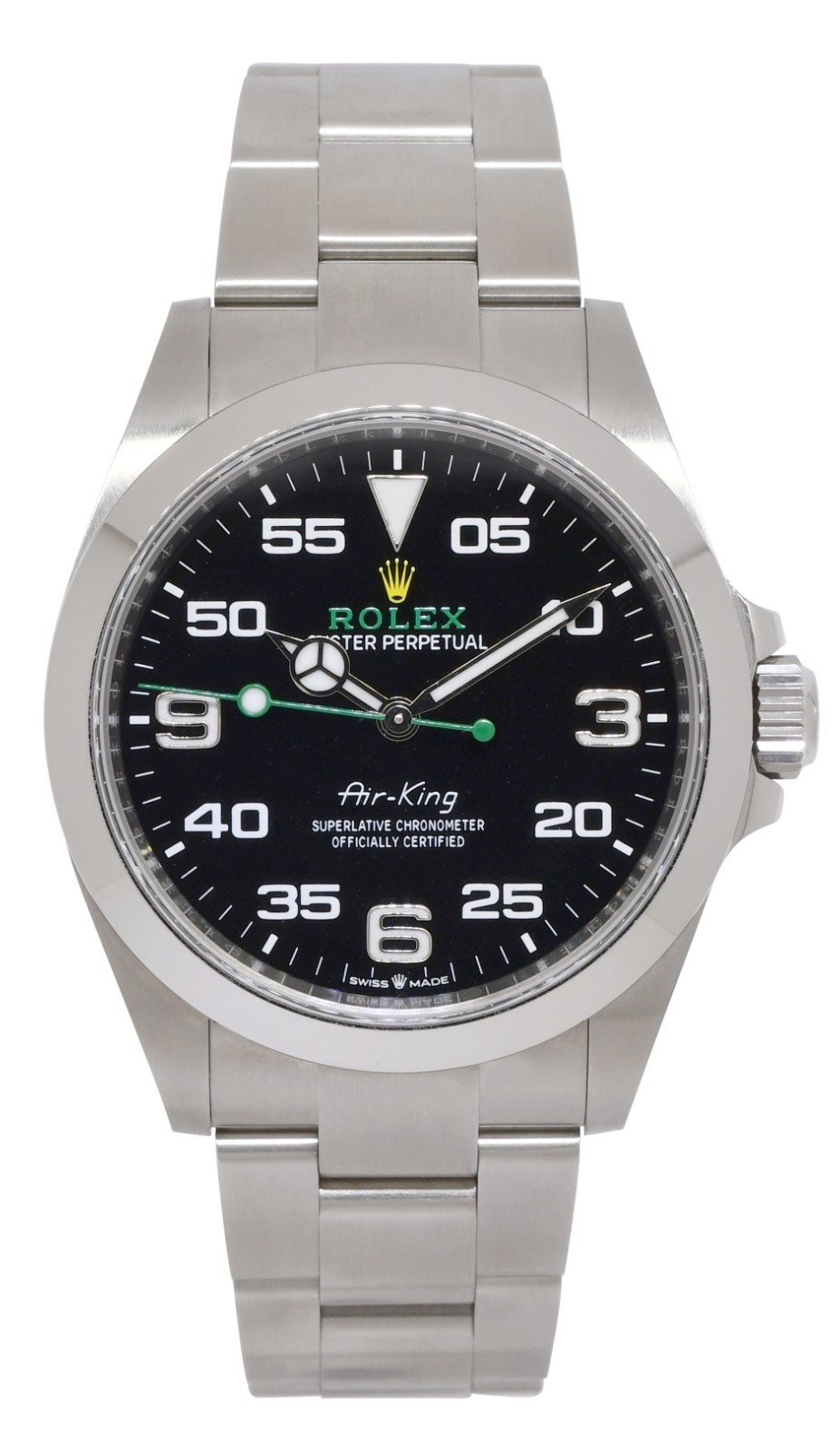 Rolex Air-King Steel Black Dial Mens 40mm Watch +Card '22 126900