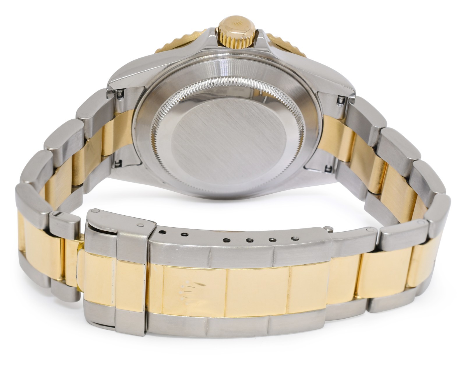 Rolex Submariner 18k Yellow Gold/Steel Slate Serti Diamond 40mm Watch F 16613