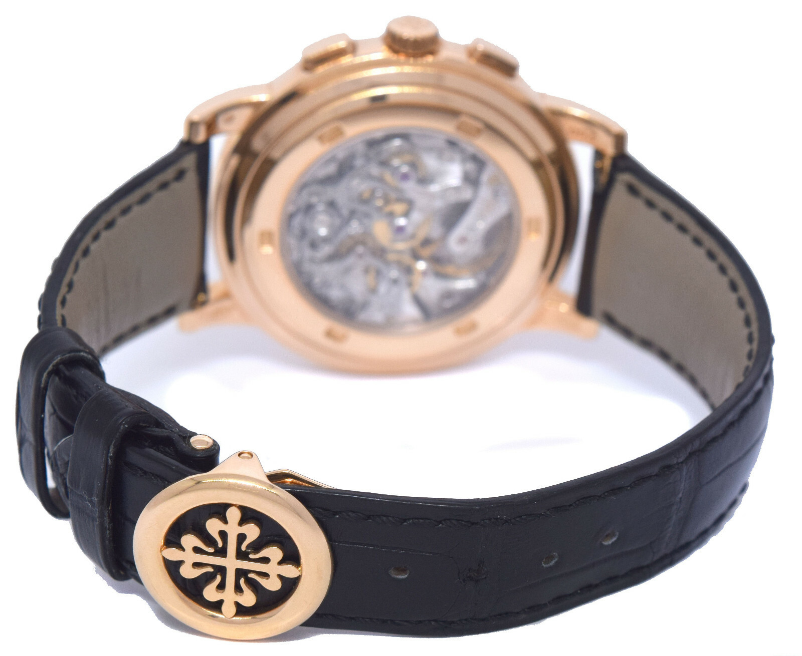 Patek Philippe 5070 18K Rose Gold Chronograph Mens Watch Box/Papers '05 5070R