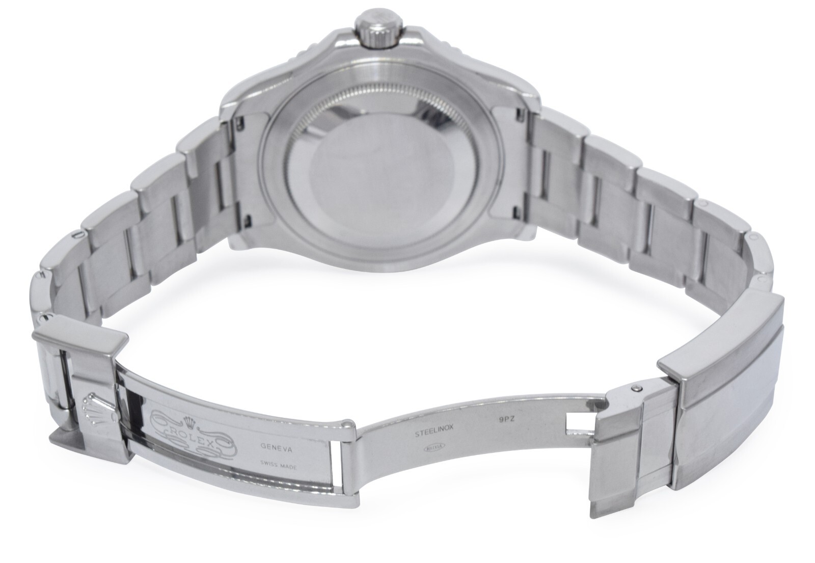 Rolex Yacht-Master Steel & Platinum Bezel Blue Dial Mens 40mm Watch 116622