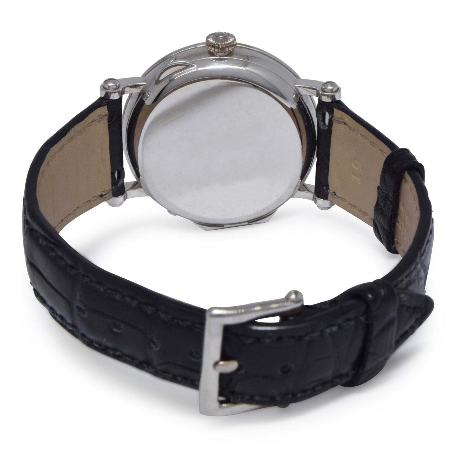 Patek Philippe Complications 18k White Gold Power Reserve Moon Mens Watch 5054G