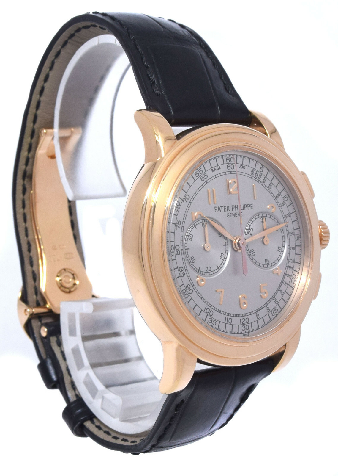 Patek Philippe 5070 18K Rose Gold Chronograph Mens Watch Box/Papers '05 5070R