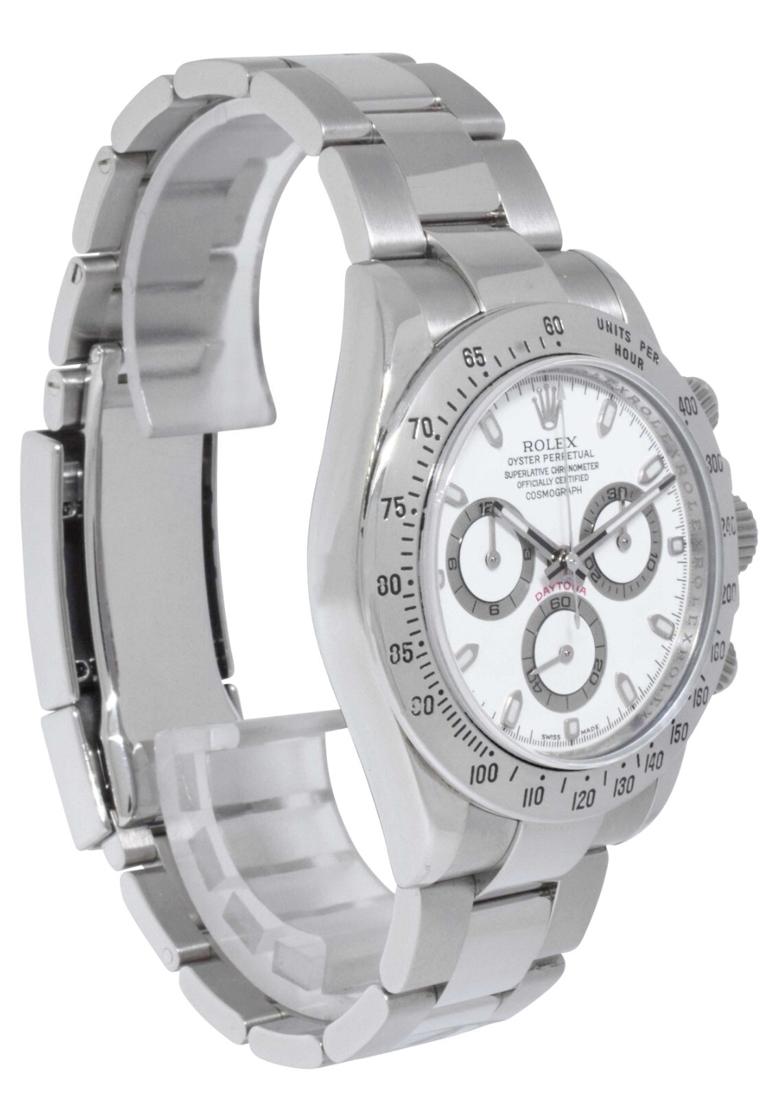 Rolex Daytona Chronograph Steel White Dial Mens 40MM Watch G 116520