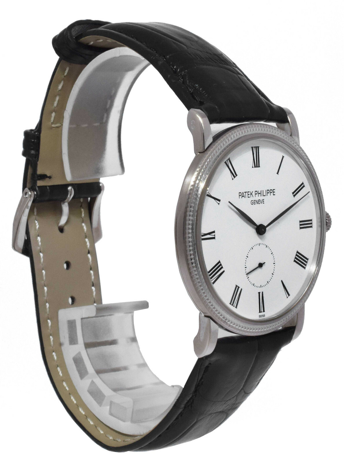 Patek Philippe 5119 Calatrava 18k White Gold White Dial Mens 36mm Watch 5119G