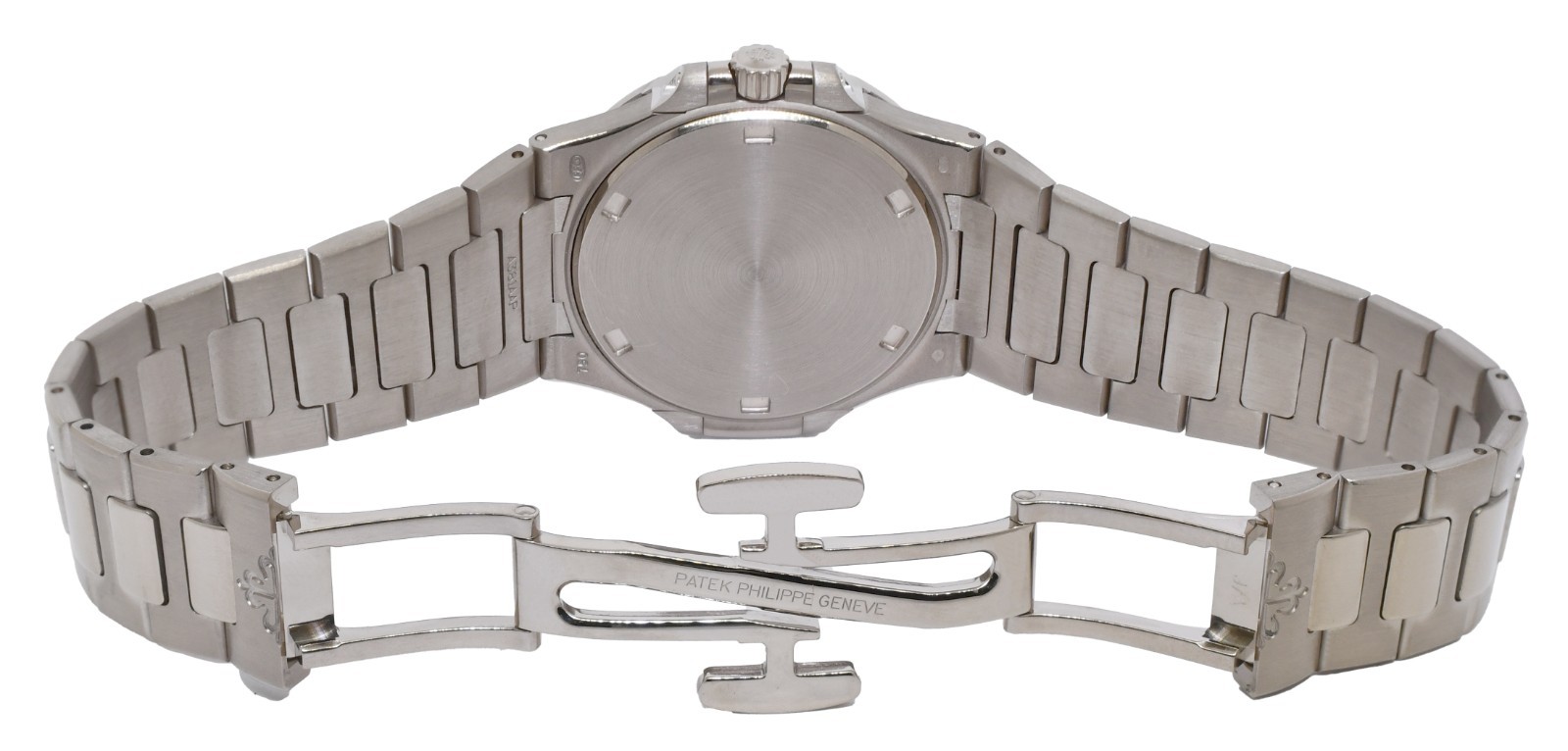 Patek Philippe Nautilus 18k White Gold & Diamond Ladies Watch B/P '09 7010/1G