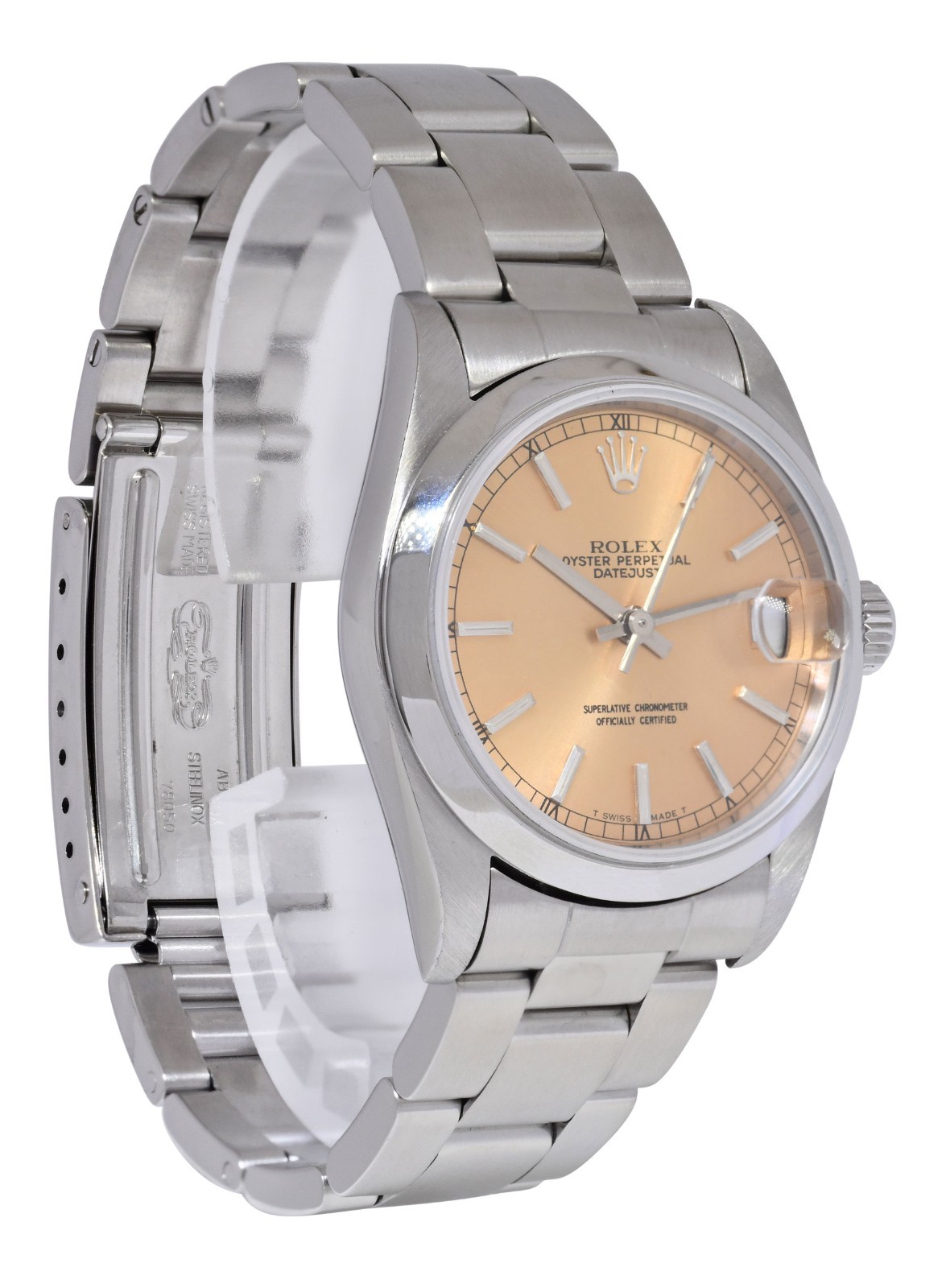 Rolex Datejust Steel Salmon Dial Oyster Bracelet Ladies 31mm Watch P 78240