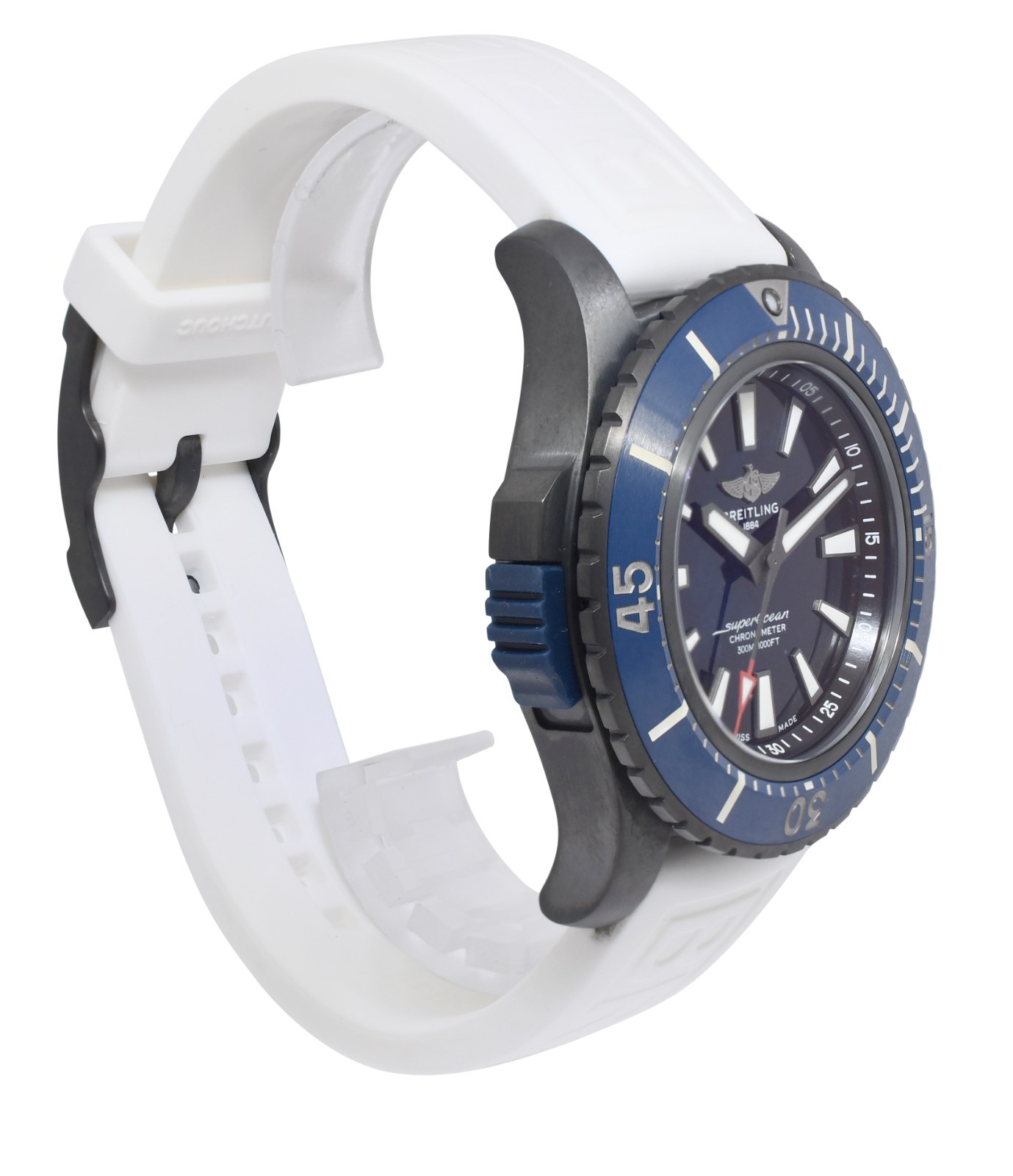 Breitling Superocean Automatic 48 DLC-Titanium Blue Dial Mens Watch B/P V17369