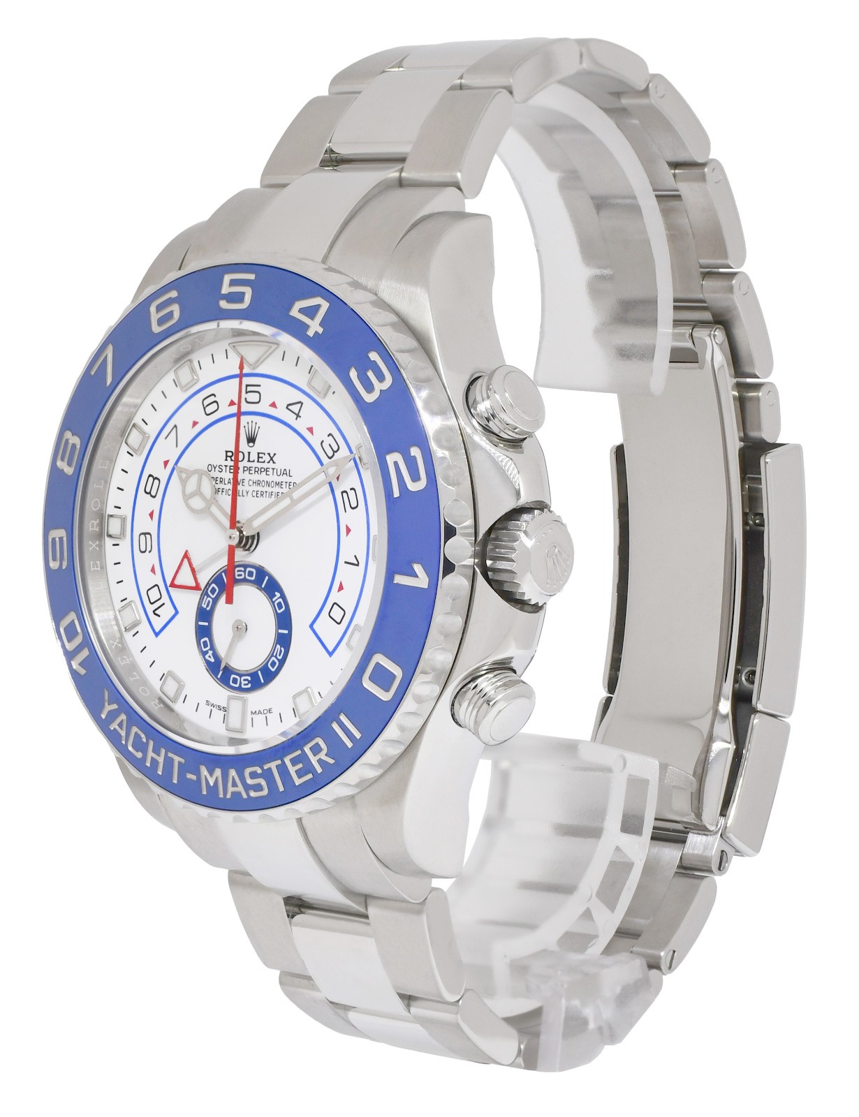 Rolex Yacht-Master II Steel Blue Ceramic Bezel 44mm Watch +Papers '18 116680