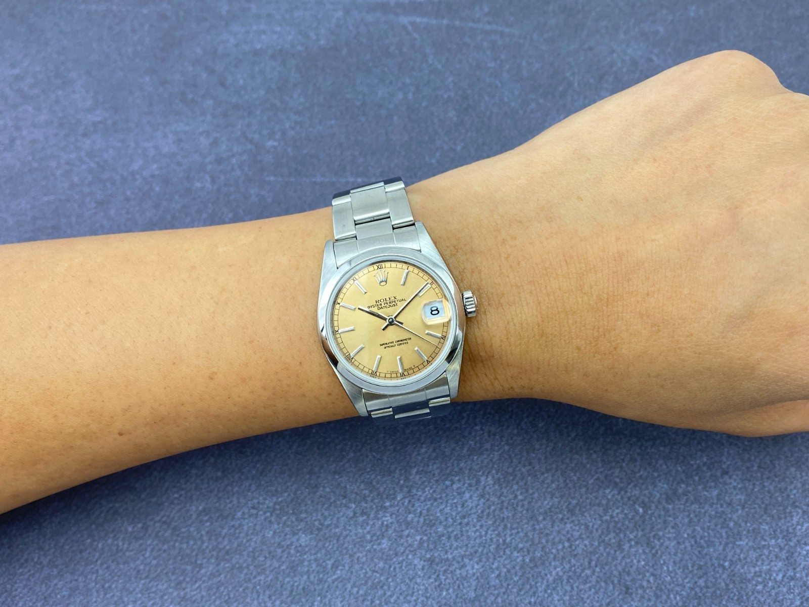 Rolex Datejust Steel Salmon Dial Oyster Bracelet Ladies 31mm Watch P 78240