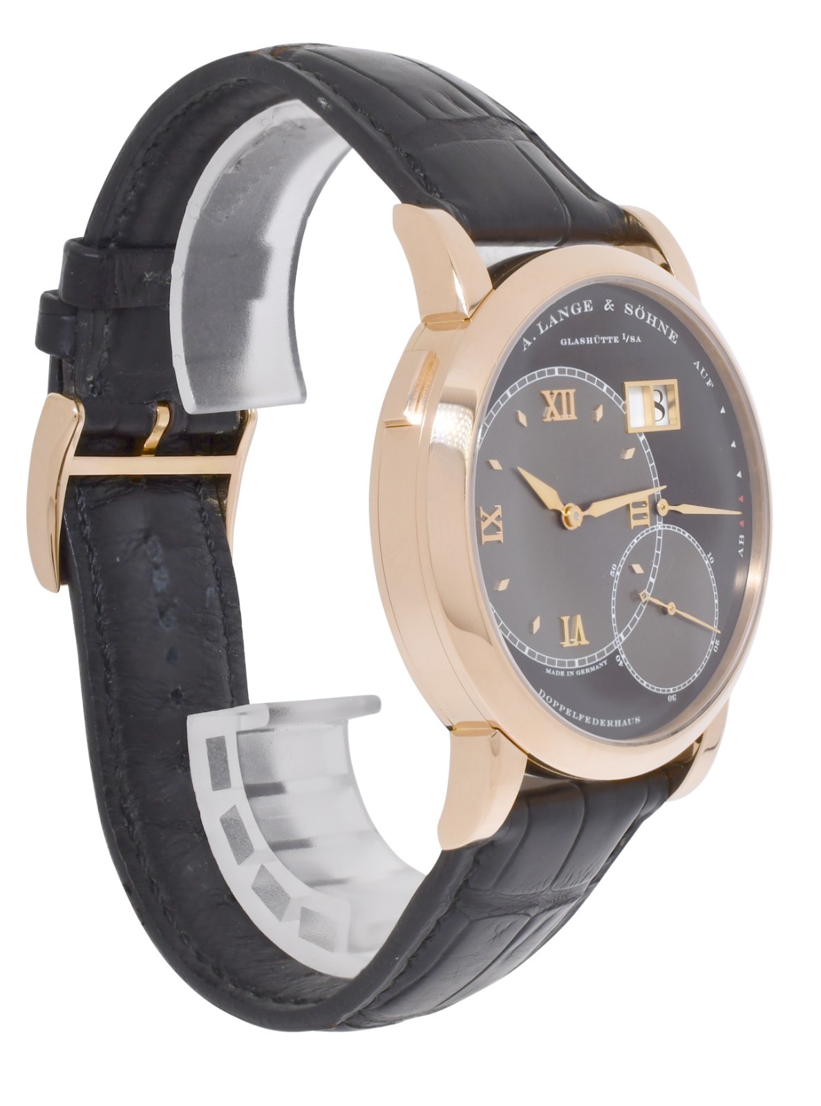 A. Lange & Sohne Grand Lange 1 18k Rose Gold 42mm Manual Watch B/B 115.031