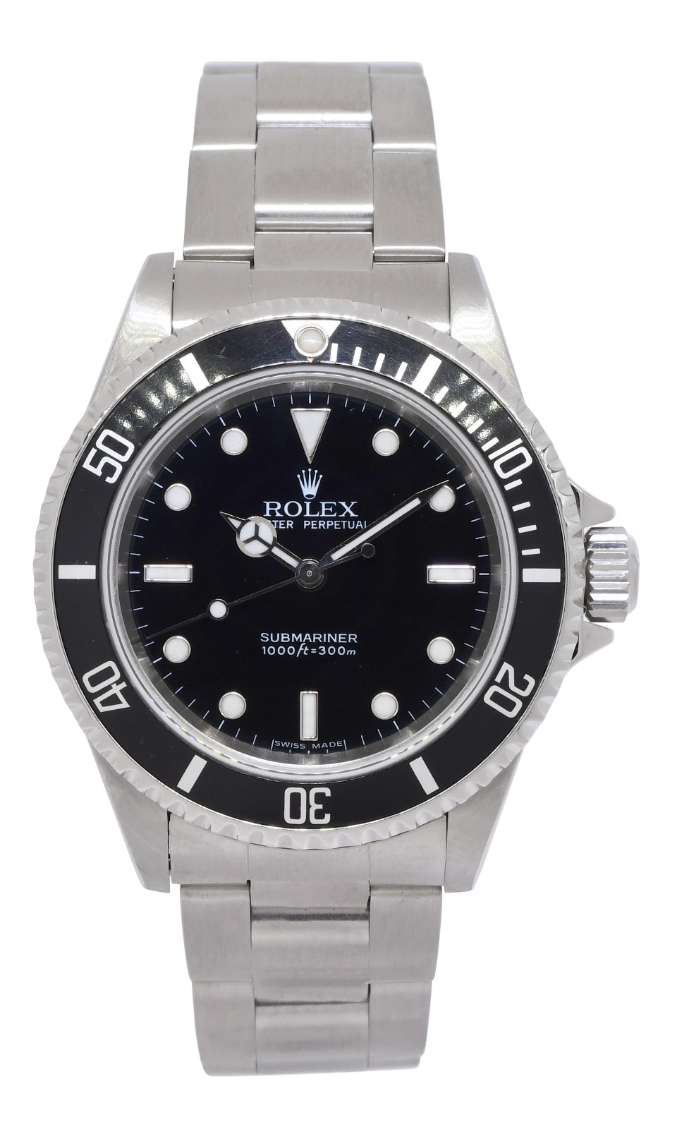 Rolex Submariner No Date Steel Black Dial Mens 40mm Oyster Watch +Papers P 14060