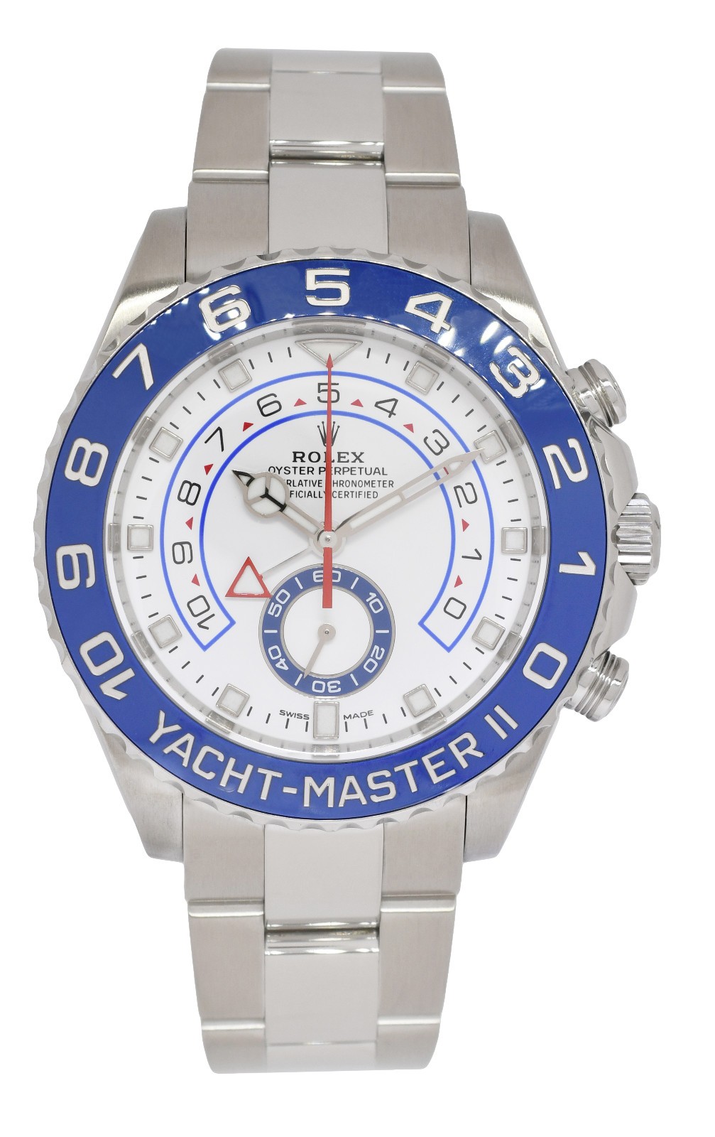 Rolex Yacht-Master II Steel Blue Ceramic Bezel 44mm Watch +Papers '18 116680