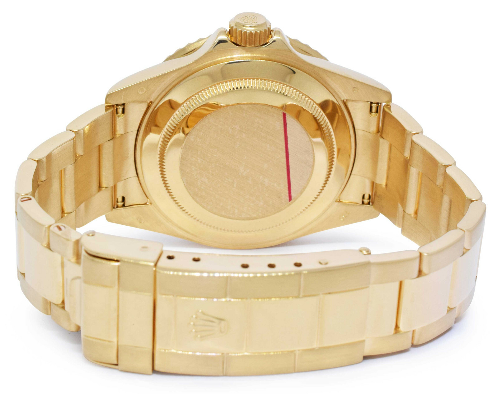 Rolex Submariner 18k Yellow Gold Blue Dial/Bezel Mens 40mm Watch B/P K 16618
