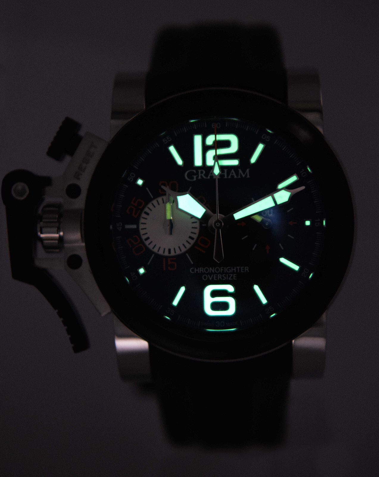 Graham Chronofighter Oversize 2OVBV-1 Chronograph Watch Box/Papers NEW