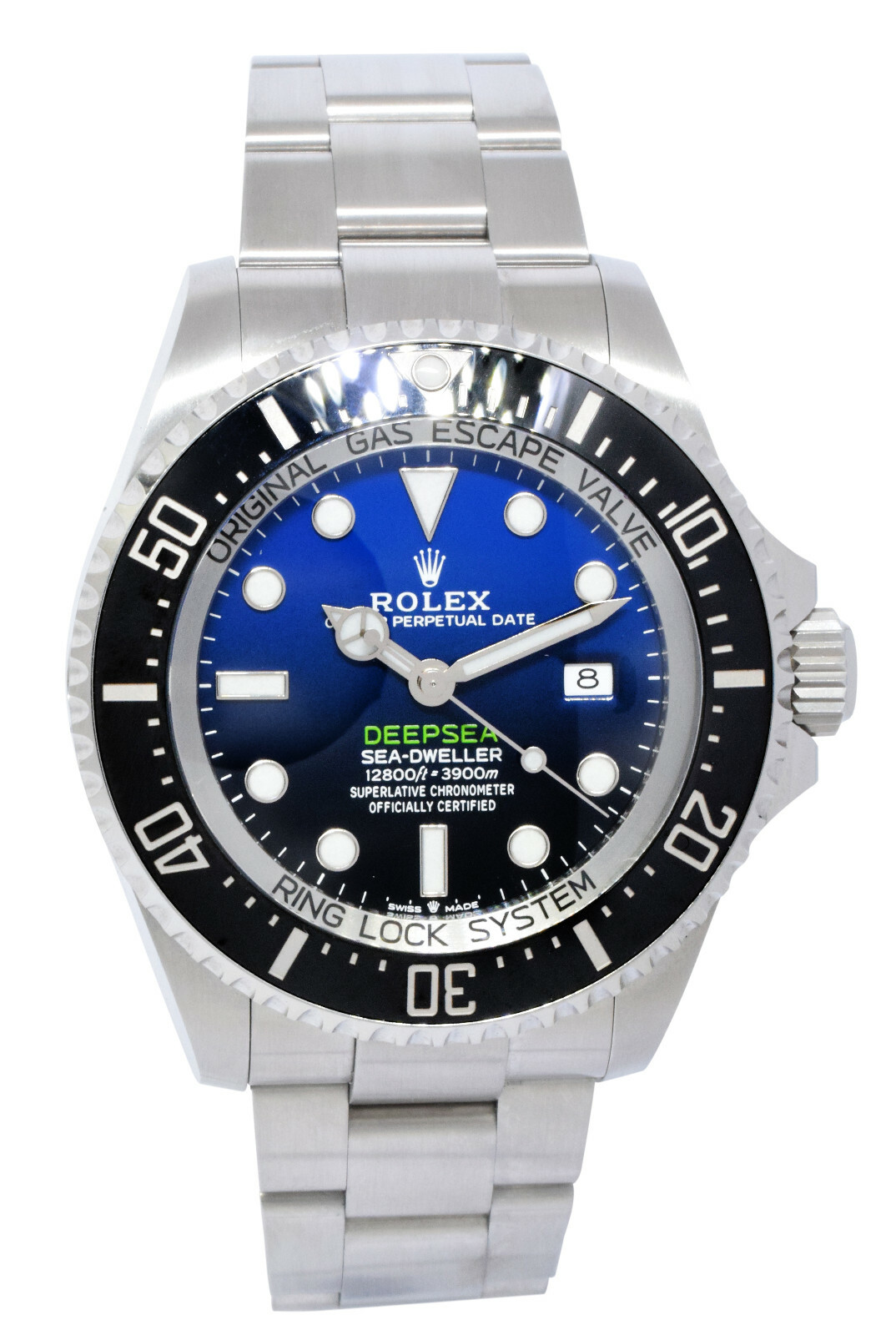 Rolex Cameron Deepsea Sea-Dweller D-Blue Steel/Ceramic 44mm Watch B/P '21 126660