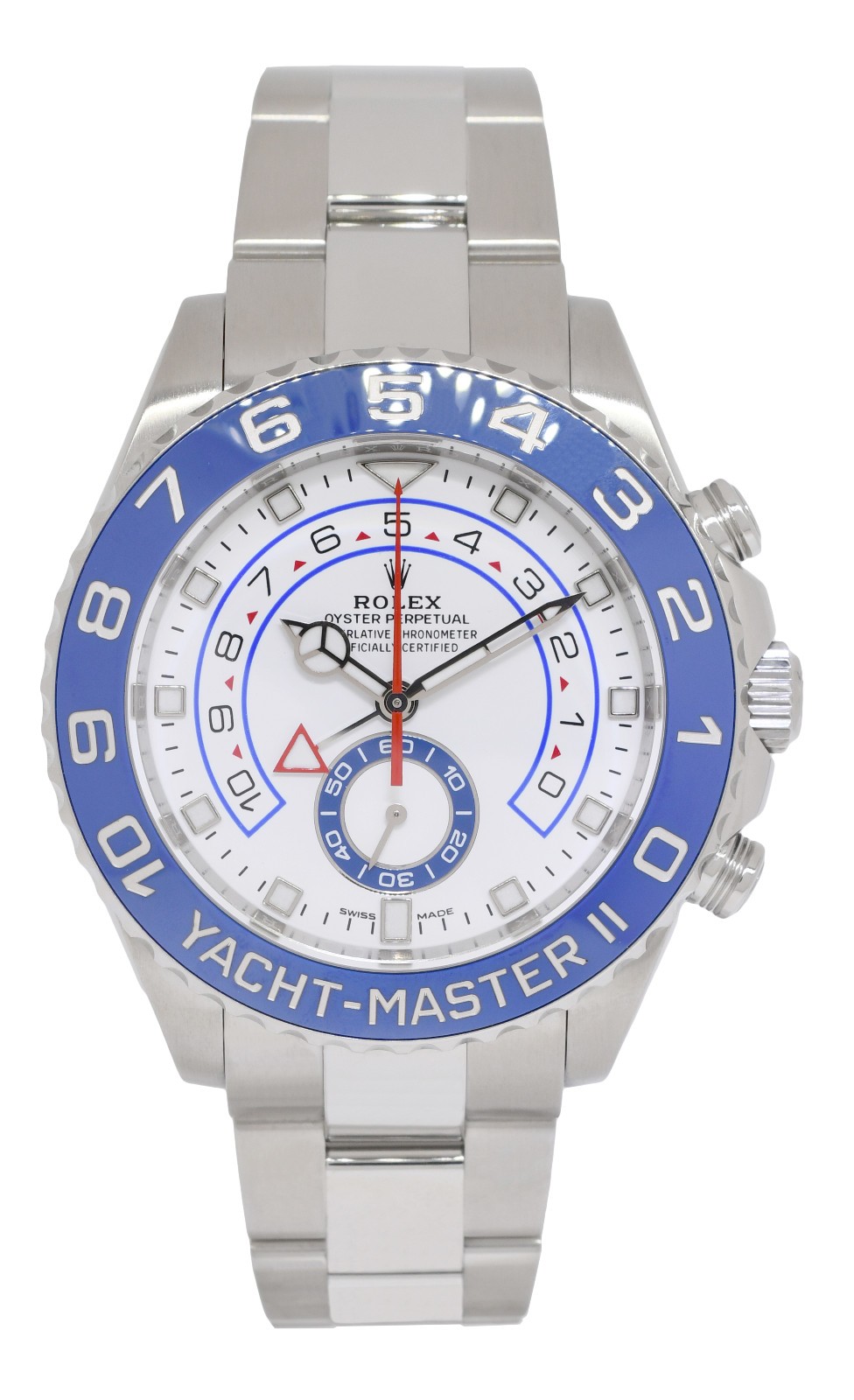 Rolex Yacht-Master II Steel Blue Ceramic Bezel 44mm Watch +Papers '18 116680