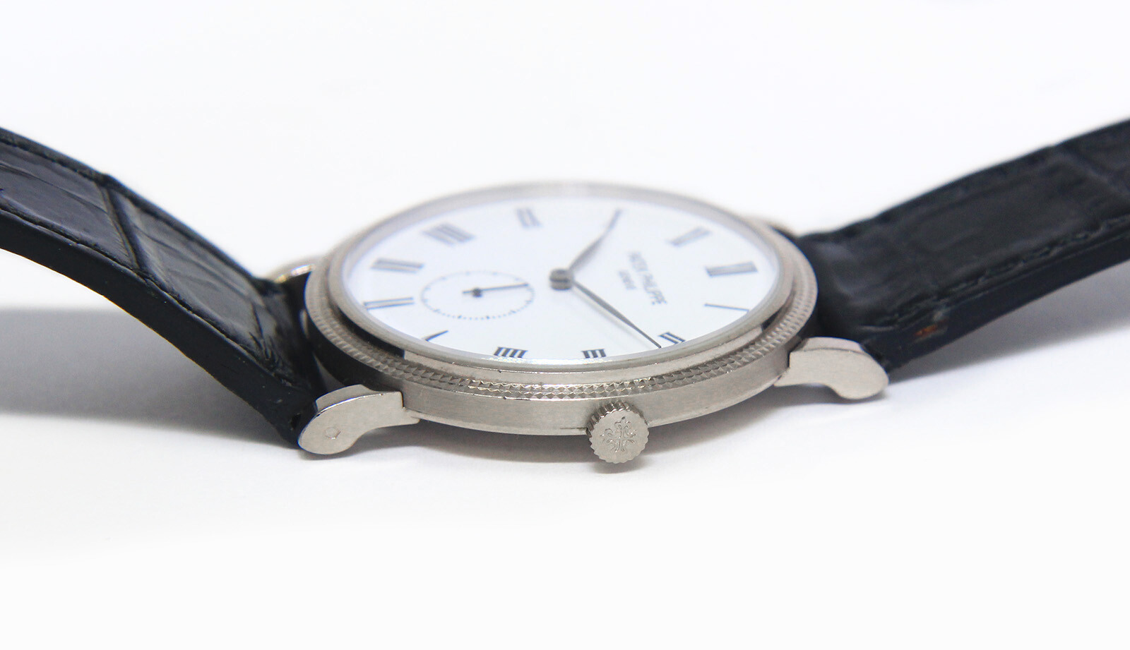 Patek Philippe Calatrava 5116 18k White Gold Enamel 36mm Watch +Archive 5116G