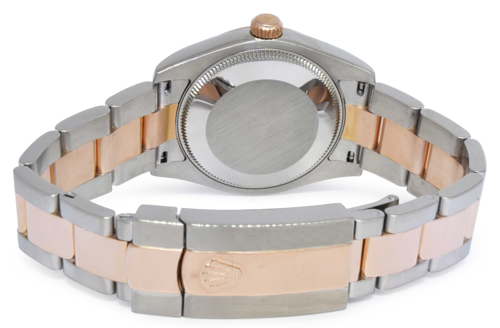 Rolex Datejust 18k Rose Gold/Steel Pink Index Dial Ladies 31mm Watch Z 178241