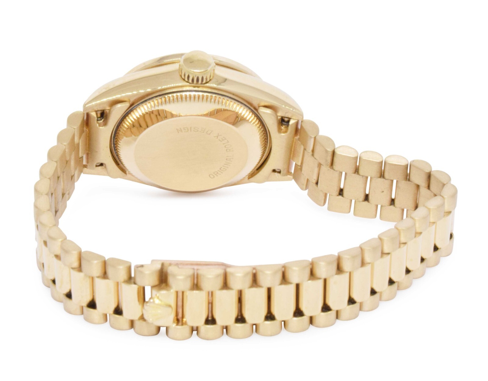 Rolex Datejust 18k Yellow Gold Pave Diamond/Sapphire Ladies 26mm Watch B/P 69138