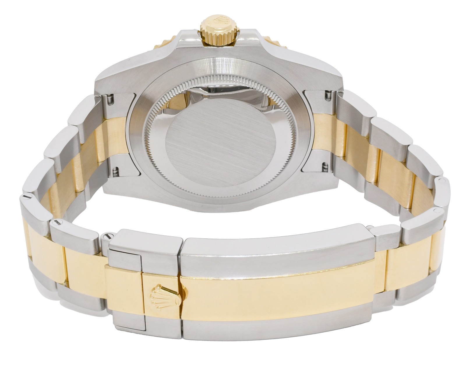 Rolex Submariner Date 18k Yellow Gold/Steel Ceramic Black Mens 40mm Watch 116613