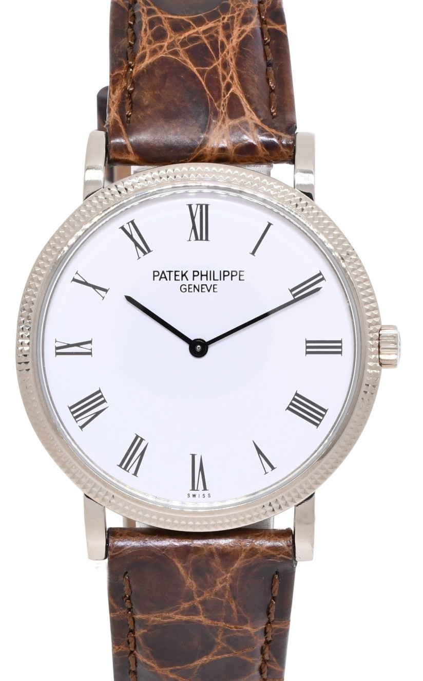 Patek Philippe Calatrava 5120 18k White Gold Mens 35mm Automatic Watch 5120G Patek Philippe Calatrava 5120 18k White Gold Mens 35mm Automatic Watch 5120G