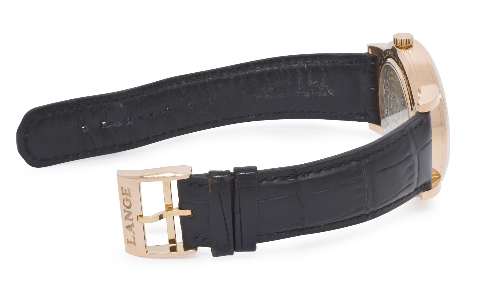 A. Lange & Sohne Grand Lange 1 18k Rose Gold 42mm Manual Watch B/B 115.031