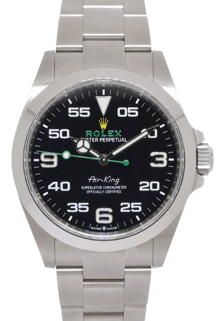Rolex Air-King Steel Black Dial Mens 40mm Watch +Card '22 126900