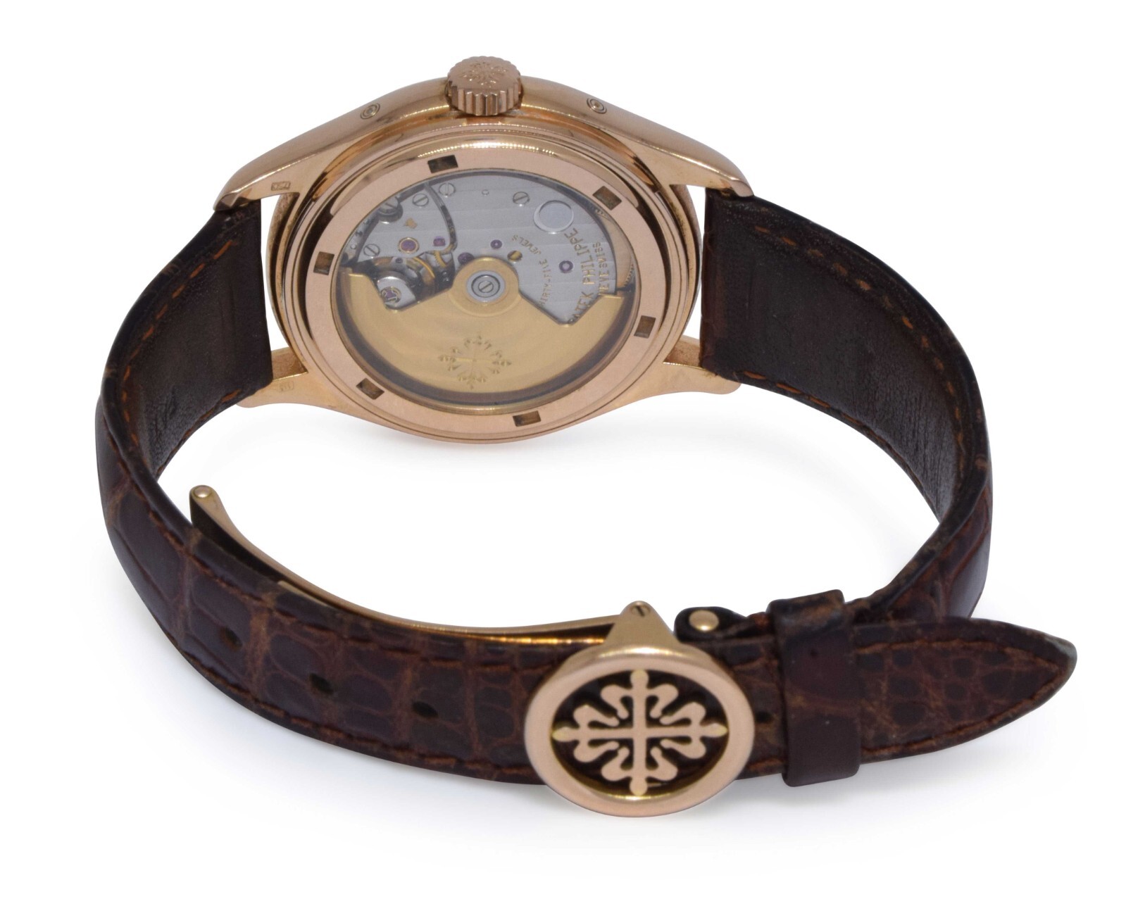 Patek Philippe Annual Calendar 5035 18k Rose Gold Mens 37mm Watch 5035R