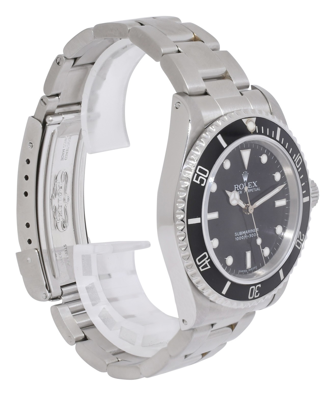 Rolex Submariner No Date Steel Black Dial Mens 40mm Oyster Watch +Papers P 14060