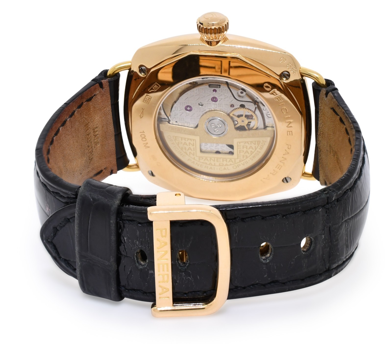 Panerai Radiomir PAM 136 18k Rose Gold Diamond Dial 40mm Watch B/P PAM00136