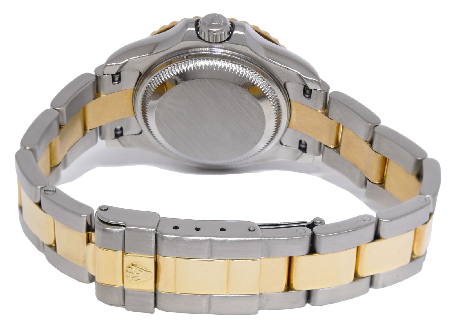 Rolex Yacht-Master 18k Yellow Gold/Steel White Dial Ladies 29mm Watch M 169623