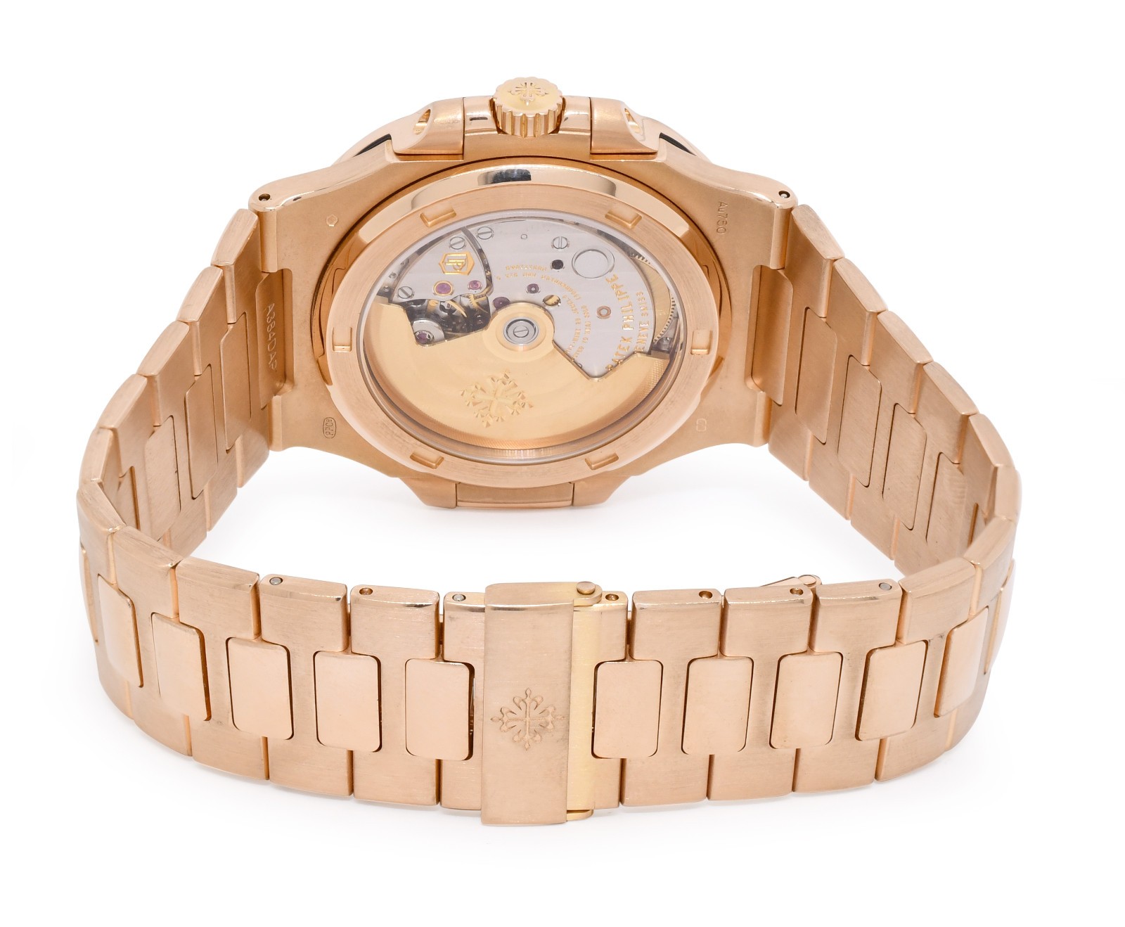 Patek Philippe Nautilus 18k Rose Gold Brown Dial Mens 40mm Watch B/P '18 5711/1R