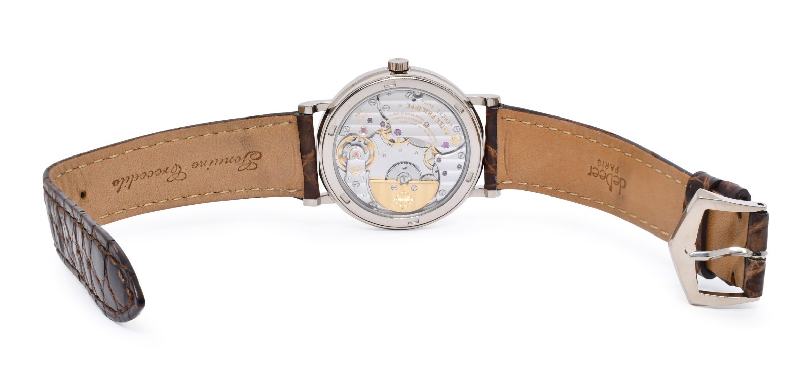 Patek Philippe Calatrava 5120 18k White Gold Mens 35mm Automatic Watch 5120G