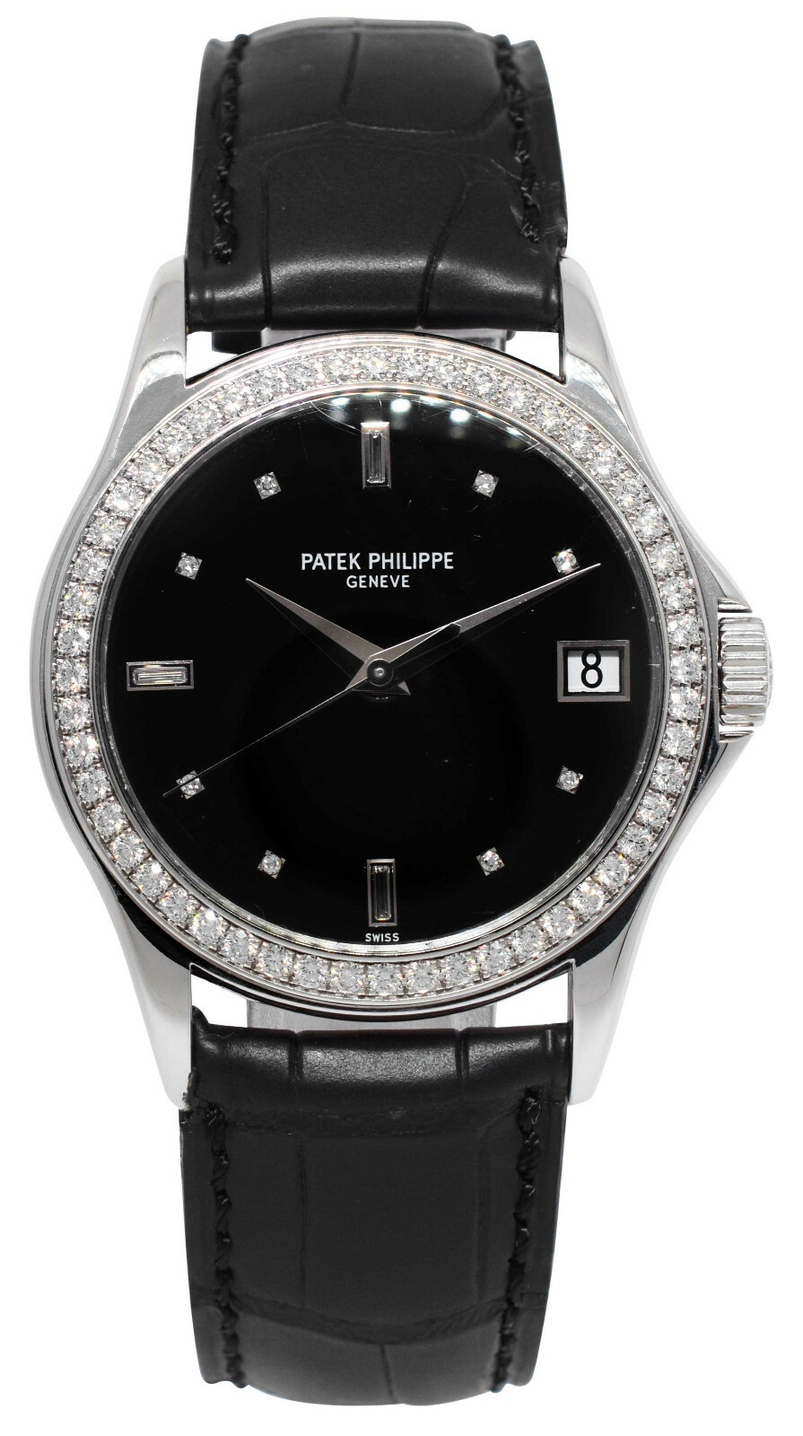 Patek Philippe Calatrava 5108 18k White Gold Mens 37mm Automatic Watch 5108g