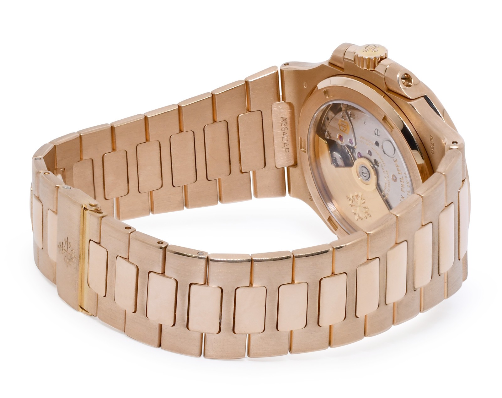 Patek Philippe Nautilus 18k Rose Gold Brown Dial Mens 40mm Watch B/P '18 5711/1R