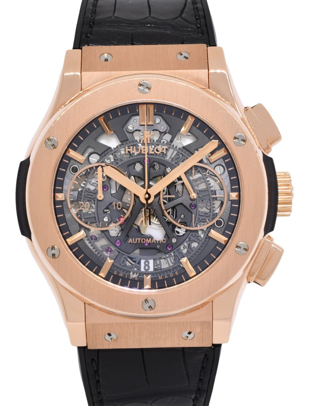 Hublot Classic Fusion Aerofusion Rose Gold Skeleton Watch B/P 525.0X.0180.LR Hublot Classic Fusion Aerofusion Rose Gold Skeleton Watch B/P 525.0X.0180.LR