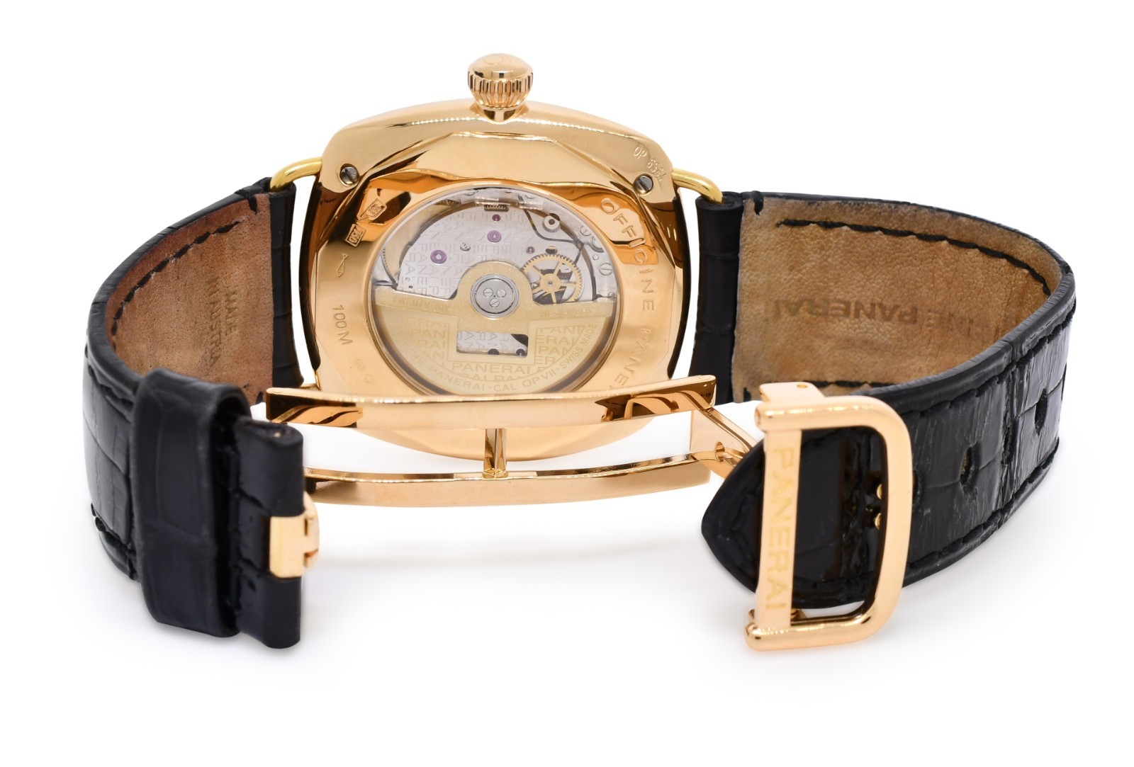 Panerai Radiomir PAM 136 18k Rose Gold Diamond Dial 40mm Watch B/P PAM00136