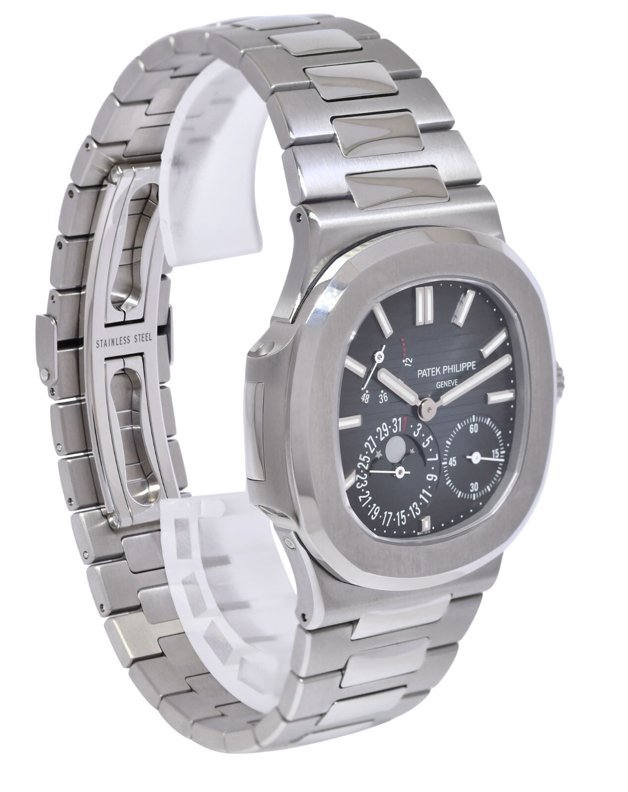 Patek Philippe Nautilus Complications Steel Blue Dial 40mm Watch B/P '19 5712/1A