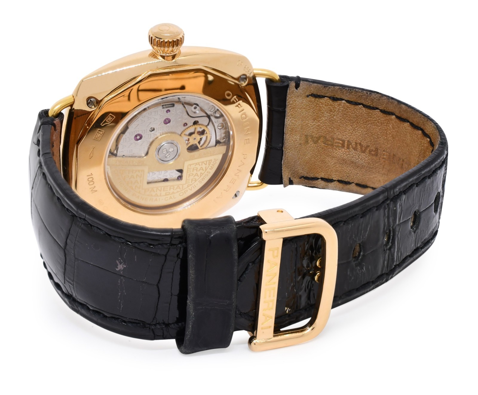 Panerai Radiomir PAM 136 18k Rose Gold Diamond Dial 40mm Watch B/P PAM00136