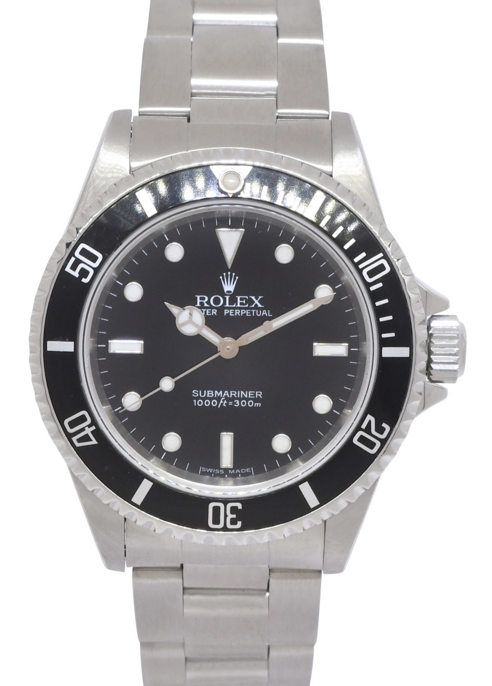 Rolex Submariner No Date Steel Black Dial Mens 40mm Oyster Watch +Papers P 14060