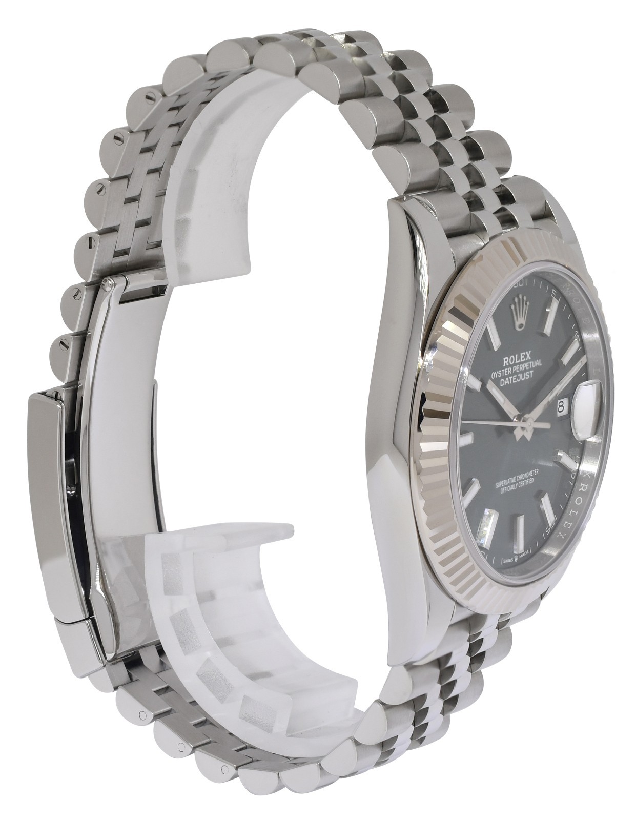 NEW Rolex Datejust 41 Steel & 18k WG Bezel Mint Green Dial Watch B/P '26 126334