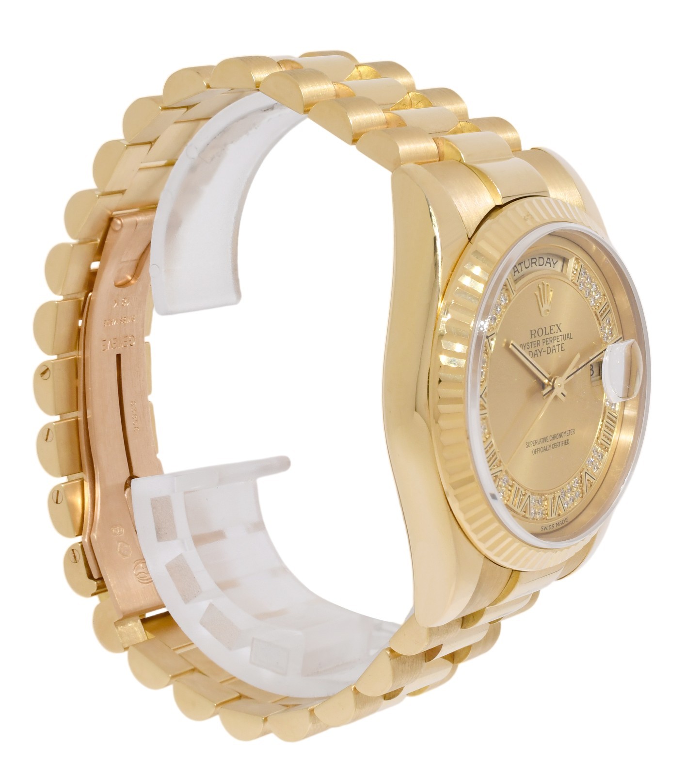 Rolex Day-Date President 18k Yellow Gold Myriad Diamond Dial 36mm Watch P 118238
